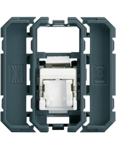 Prise RJ45 gallery cat.5E FTP HAGER WXF222