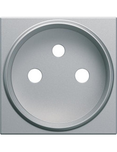 Enjoliveur prise de courant renovation gallery titane HAGER WXD105T