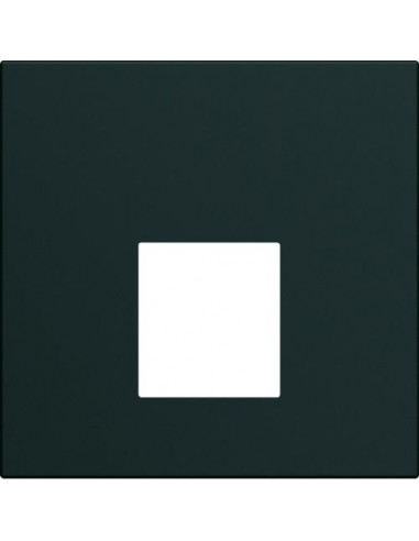 Enjoliveur prise RJ45 gallery sans porte-étiquette 2 modules night HAGER WXD202N