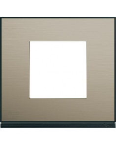 Plaque gallery 1 poste placage bronze HAGER WXP2202