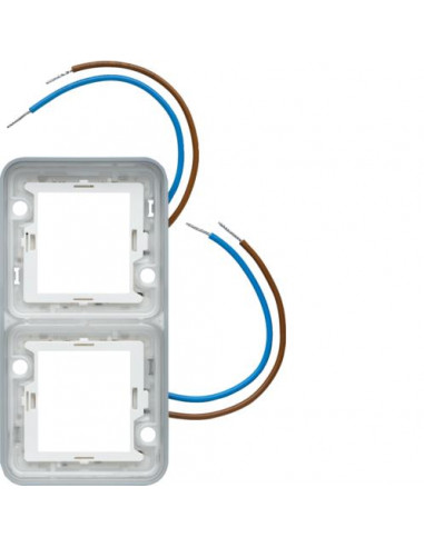 cubyko collerette double lumineuse à LED blanches 230V HAGER WNA699