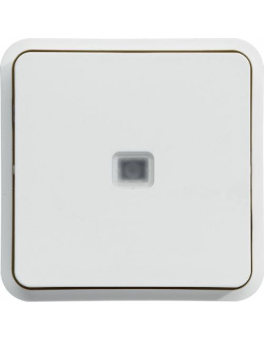 cubyko Inter VV à voyant associable blanc IP55 HAGER WNA002B