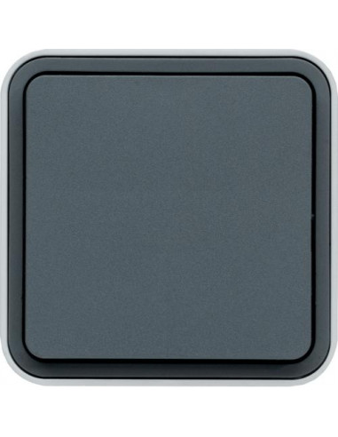 cubyko interrupteur va-et-vient saillie gris IP55 HAGER WNC001