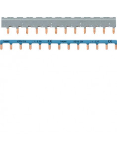 Barres de pontage 3P+N 63A languette 12 modules HAGER KBN863A 2