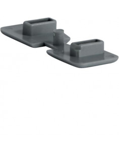 Bouchon gauche + bouchon droit pour barre 1P KBN863x HAGER KZN029
