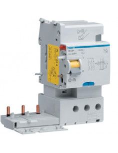 Bloc différentiel 3 Pôles 63A 30mA type AC HAGER BD364