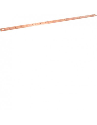 Barre Cu perforée M6 400A 32X5 longueur 1000 HAGER UC842