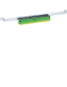 Traverse support bornier Sanvis terre univers 2T l 500mm HAGER UT92S