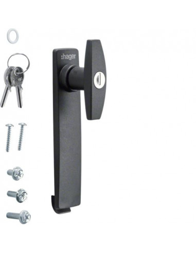 Bouton verrou métallique serrure à barillet 2clés n° 405 IP5-6 p vega D univers HAGER FZ526