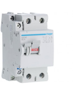 Interrupteur à déclenchement libre 2P 40A HAGER SA240