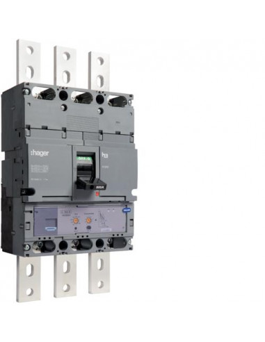 Disjoncteur boîtier moulé h1000 3P 70kA 800A LSI montage fixe HAGER HEE800H