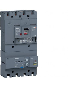 Disjoncteur Boitier Moulé avec Différentiel h3+ P250 LSI AB 4 Pôles 4D 160A 25kA HAGER HHT161JB