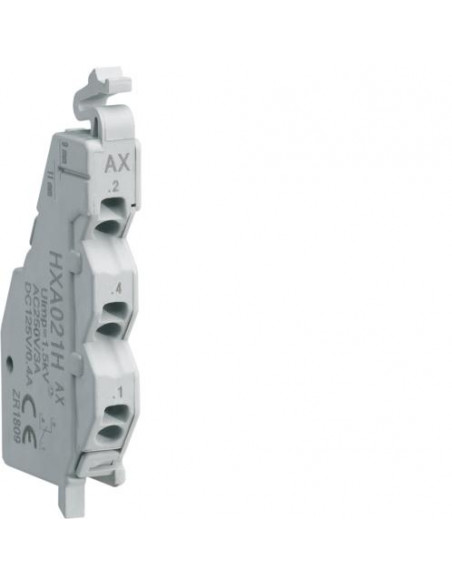 Contact auxiliaire x160-x250 1NO+1NC 250V AC HAGER HXA021H