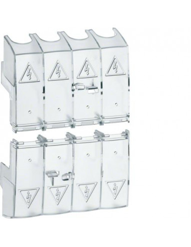 Capot cache borne 4P interrupteur 100A à 160A HAGER HZC218