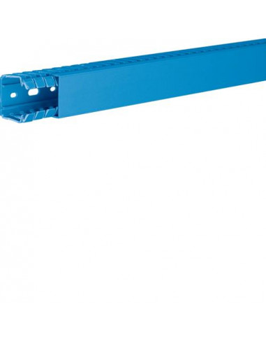 Goulotte de câblage complète BA7 prof 40mm l 40mm bleue HAGER BA740040BL