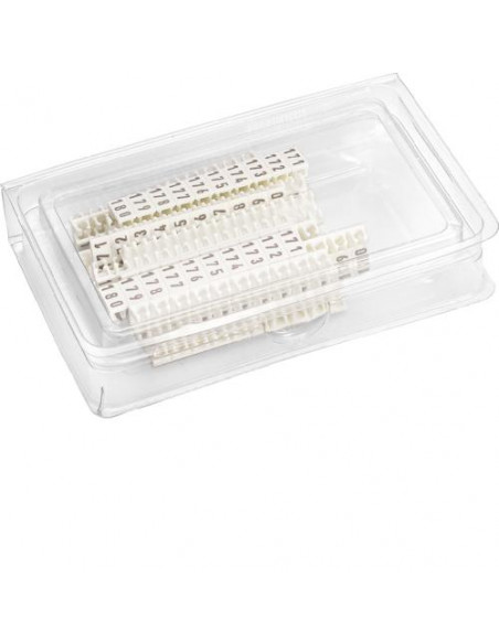 Bandes de marquage 1-100 Jeu 25 bandes HAGER KWL002