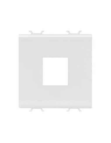 SUPPORT CONNECTEUR RJ45 2M BLANC GEWISS GW10433