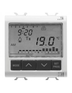 THERMOSTAT PR. EN ENCASTRÉ 2M 230VAC BL GEWISS GW10703