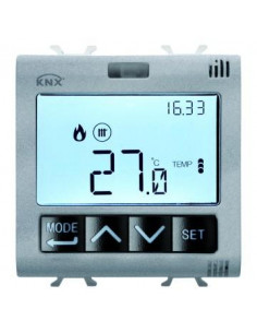 TERMOSTATO T+H KNX INCASSO TITANIO GEWISS GW14795H