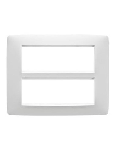 PLAQUE ONE 12P BLANC CRÈME GEWISS GW16112TB