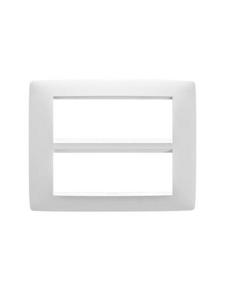 PLAQUE ONE 12P BLANC CRÈME GEWISS GW16112TB