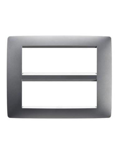 PLAQUE ONE 12P TITANE GEWISS GW16112VT