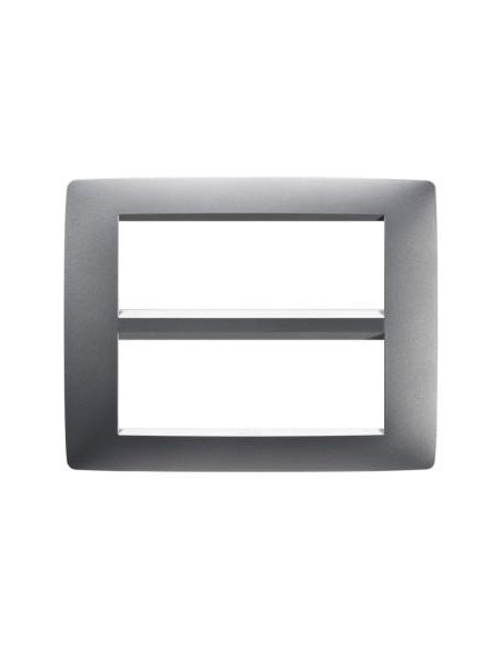PLAQUE ONE 12P TITANE GEWISS GW16112VT