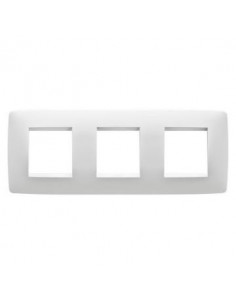 PLAQUE ONE INT. 2+2+2P H BLANC CRÈME GEWISS GW16126TB