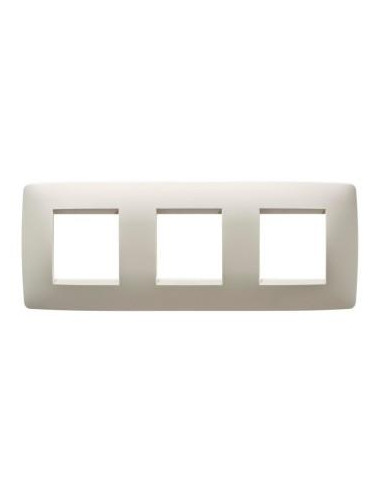 PLAQUE ONE INT. 2+2+2P H IVOIRE GEWISS GW16126TI