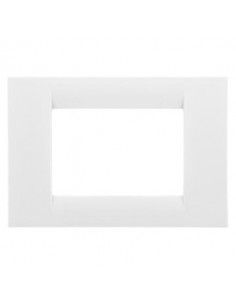 Plaque 3 poste Blanche Nuage System Virna GEWISS GW22103