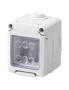Coffret 2 Postes Horizontal Etanche GEWISS GW27042