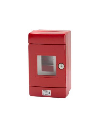 COFFRET IP55 SECUR.4M.RAIL EN50022 ROUGE GEWISS GW42206