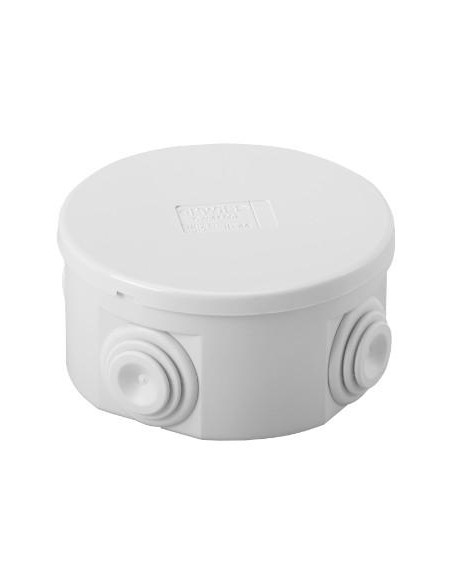 Boîte IP44 Diam.80mm Hauteur 40mm Avec passes fils GEWISS GW44002