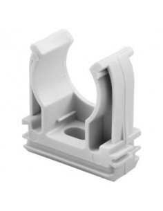 Clip à tube D.25mm Gris RAL7035 GEWISS GW50603