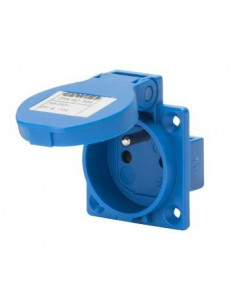 SOCLE PRISE 2P+T 16A FRANCAIS IP54 50X50 GEWISS GW62394