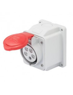 SOCLE DE PRISE 10° 3P+N+T 32A 400V 6H GEWISS GW62420