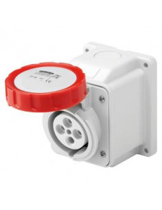 Socle de prise 10° Saillie 3P+T 32A 380V 3H GEWISS GW62556