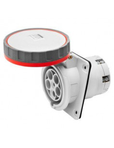 SOCLE PC 10° HP IP67 3P+N+T 63A 400V 6H GEWISS GW63254H