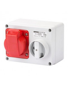 SOC.PR.VE.H.A.F.3P+N+T 16A 400V 6H SBF GEWISS GW66009