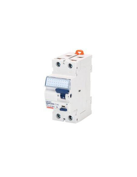 INTERRUPTEUR DIFFERENTIEL 2 POLES 63A TYPE A 30MA 2 MODULES GEWISS GWD4052