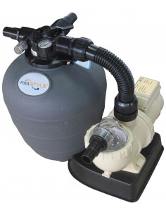 KIT FILTRATION POOLSTYLE 6M3/H+V4V+CORD+PROT POOLSTYLE 88033671