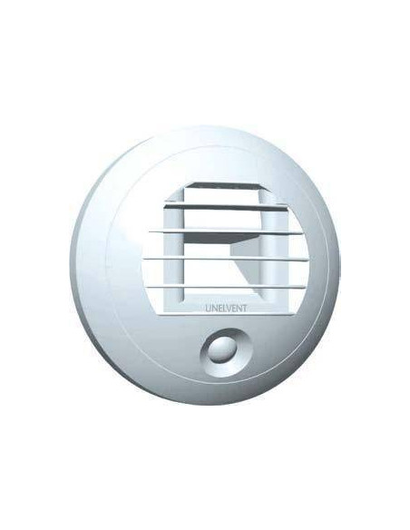 Bouche d'extraction de WC 5/30 m3/h - Pile + détection de présence UNELVENT 858322