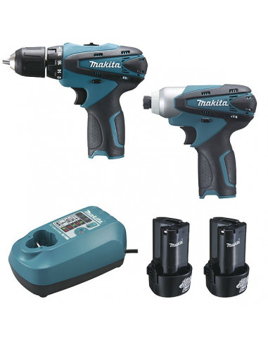 Ensemble de 2 machines 10,8 V Li-Ion 1,3 Ah (DF330D + TD090D) MAKITA LCT204J