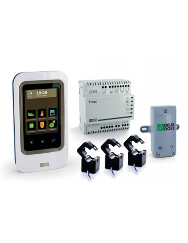 Gestionnaire d'énergie 1 zone + indication des consommations Tybox 2010 WT  DELTA DORE 6050603