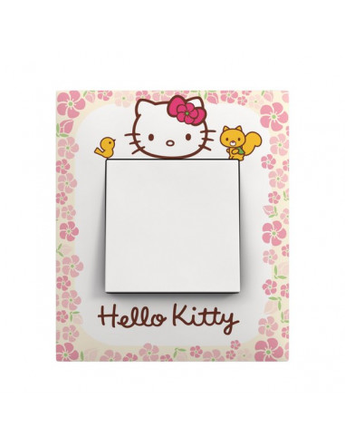  Plaque 1 poste collection Hello Kitty - Core Pink Arnould Espace Evolution 64873