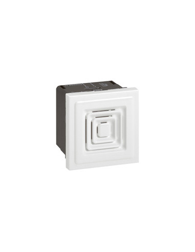 Ronfleur 70dB à 1m Mosaic 2 modules tension 230V~ à 50Hz ou 60Hz et 25mA de consommation blanc LEGRAND 076641