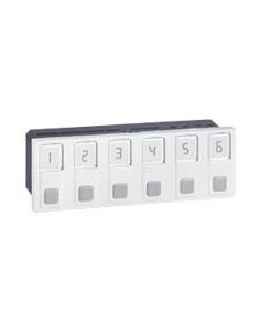 Bloc d'appel 6 directions Mosaic 6 modules alimentation incorporée 127V~ ou 230V~ 50Hz ou 60Hz LEGRAND 076655 2