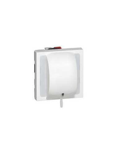 Interrupteur ou va-et-vient à tirage 10AX 250V~ Mosaic 2 modules blanc LEGRAND 077014