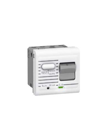 MOSAIC DISJONCTEUR DIFFERENTIEL 10MA 10A LEGRAND 077533