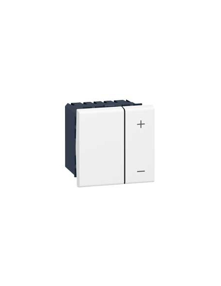 Interrupteur variateur pour ballast 1V à 10V Mosaic 2 modules avec neutre blanc LEGRAND 078404